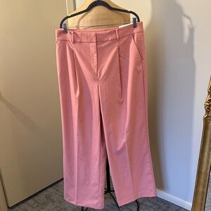 NWT Loft Peyton  trousers Pink Wide Leg Women's Pants